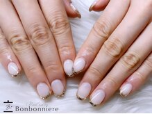 ネイル ボンボニエール 京阪シティモール天満橋店(Nail bonbonniere)/ガラスフレンチ