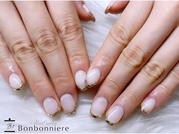 ネイル ボンボニエール 京阪シティモール天満橋店(Nail bonbonniere)/ガラスフレンチ