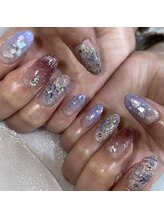 エムネイル(Ｍ)/紫陽花ネイル