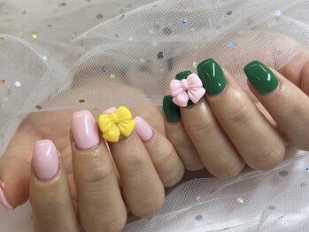 ワンハンドレッドプラス(100+)/リボンパーツワンカラー