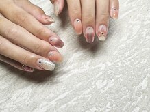 ジュリネイル(JULIE NAIL)/リボン×チーク×ミラー