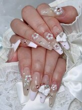 プティネイル(Puty Nail)/ピンクフレンチ 春ネイル♪