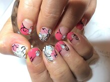 ネイルケアサロンエルミタージュ/春フラワーネイル