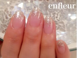 純金シルバー☆ラメグラデ