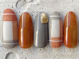 マットチェックオレンジ ¥12000