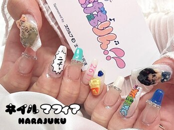 ネイルマフィア 原宿(NAIL MAFIA)/痛ネイル/ロゴネイル