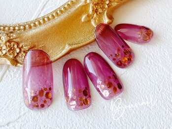 ネイルアンドアイラッシュ ボネール 銀座店(lash Bounail)/プチゴー ホロラメ クリア