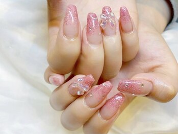 リベレ(LIBELLE)/韓国っぽネイル/リボンパーツ