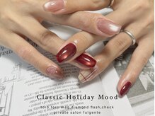 フルジェンテ(fulgente)/ボルドー×チェック