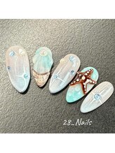 28ネイル 阿佐ヶ谷店/夏・海・マンスリーデザイン