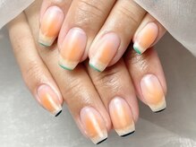 ヘアーアンドネイル ルシア(Hair&Nail Lucia)/オレンジチークネイル