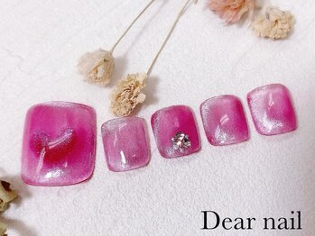 ディア ネイル(Dear nail)/フット囲みマグネットハート