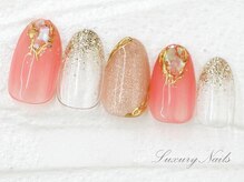 ラグジュアリー ネイルズ(Luxury Nails)/夏色＊ミラーNail