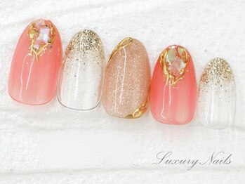 ラグジュアリー ネイルズ(Luxury Nails)/夏色*ミラーNail