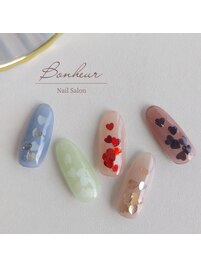 〔定額〕ハートハートホロネイル