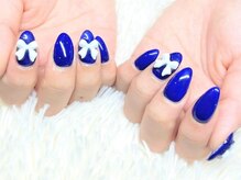 リエル(Riel)/鮮やかブルーリボンネイル
