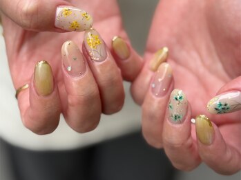 ネイルサロン マーノ(nail salon mano)/お花で春らしく