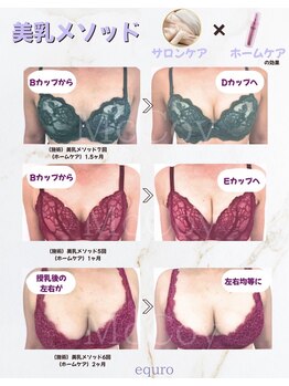 エキュロ 敦賀店(equro)/バスト ビフォーアフター