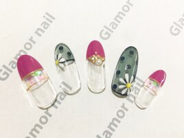 フレンチ×花柄