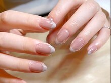 ネイルマジック 仙台一番町店(NAIL MAJIC)/フレンチ¥9900＋カラ-mix代¥550 