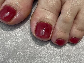 エムスラッシュ ネイル センター北店(M.SLASH)/シンプルフットネイル