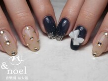 ノエル(Noel)/ネイビー×リボン