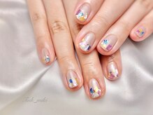 ティンク 横浜店(Tink)/パラジェル冬ネイルシェルネイル