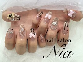 バレンタインネイル