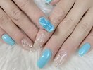ターコイズ×バブルネイル♪