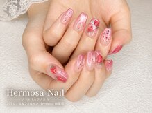 エルモサ 秋葉原(Hermosa)/いちごネイル/ピンクネイル