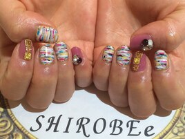 横ツイードネイル