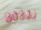 桜吹雪ネイル