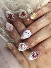 ネイルサロン パピリオ(Nail Salon papilio)/シアーホワイト×キャラ