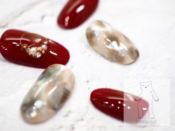 オトナネイル(otona nail)/白べっ甲ネイル