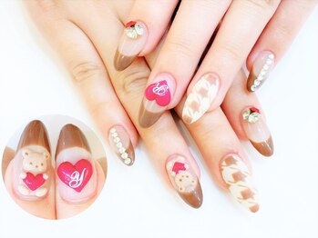 ネイルコレクション ピンク(Nail Collection Pink)/新★スカルプ放題♪３Ｄくま