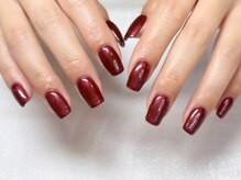 アルティノ ネイル ガーデン(altino nail garden)/ワンカラー×ボルトー×冬