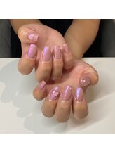 イオ(io.)/オーロラ水滴ネイル