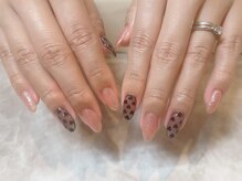 ネイル 彩 川越店/シースルーハートネイル