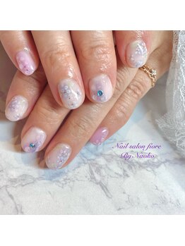 梅雨 ふんわり手描き紫陽花 佐藤