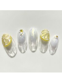 レモン　フルーツネイル