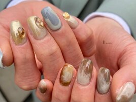 ちぐはぐもやもやネイル