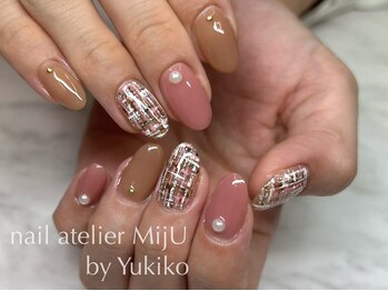 ネイル アトリエ ミジュ(nail atelier MijU)/ツイードネイル