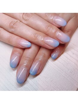 タイディーネイル(TIDY NAIL)/涼やか大人夏ネイル