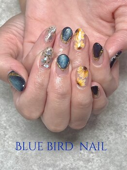 ブルーバードネイル(Blue bird nail)/ひまわりnail