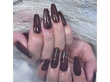 エイミーユア(Eimmy Yua)の雰囲気（#ブラウンネイル  #バレリーナ#スカルプネイル）