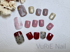 季節のキャンペーンフットネイル