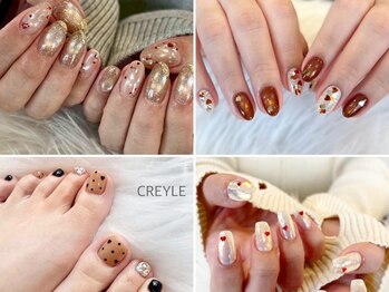 クレイル(CREYLE)の写真/【ニュアンスやガーリーもお任せ】豊富なメニューと持ち込みデザインOKで自由度の高いネイルをあなたへ…♪