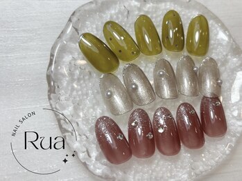 ルア(Rua)の写真/毎月変わる定額デザインで旬を指先に!色変更や季節に合わせたデザインで彩る特別な時間を楽しもう♪