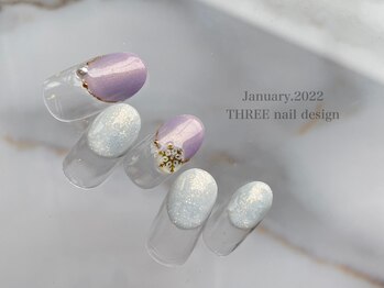 スリー(THREE)/Jan.2022/nail design