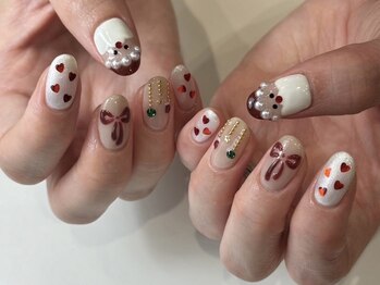 ネイルメゾン 天神店(NAIL MAISON)の写真/【7800円～クリスマスコース】クリスマスに向けて可愛いイベントネイルしませんか？［天神/パラジェル］